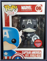 Captain America (Black / White) from Marvel - Marvel Universe Pop! manufactured by Funko [Front]