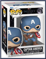 Captain America (Helmet) (First Avenger) from Marvel - Infinity Saga Pop! manufactured by Funko [Front]