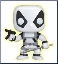 Deadpool (Black / White) (Glows in the Dark) Action Figure