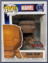 Iron Man (Wood) (Special Edition) from Marvel - Marvel Universe Pop! manufactured by Funko [Front]