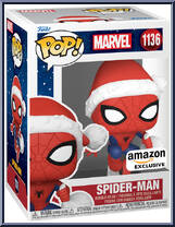 Spider-Man (Santa Hat) from Marvel - Marvel Universe Pop! manufactured by Funko [Front]