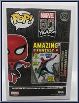 Spider-Man (1st Appearance) from Marvel - 80 Years Pop! manufactured by Funko [Back]