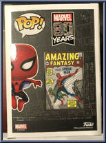 Spider-Man (Metallic) (1st Appearance) from Marvel - 80 Years Pop! manufactured by Funko [Back]