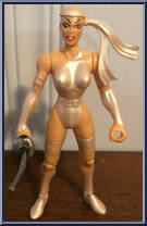 Elektra (Silver Uniform) from Marvel - Hall of Fame - She-Force - Series 2 manufactured by Toy Biz [Loose]
