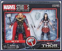 Thor / Sif from Marvel Legends - Cinematic Universe 10th Anniversary - Box Sets manufactured by Hasbro [Front]