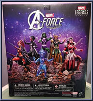 A-Force Heroines 6-Pack from Marvel Legends - Infinite Series - Exclusives manufactured by Hasbro [Back]
