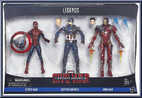 Civil War 3-Pack from Marvel Legends - Infinite Series - Exclusives manufactured by Hasbro [Front]