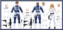 Dum Dum Dugan / Nick Fury Jr. / Sharon Carter from Marvel Legends - Infinite Series - Multi-Packs manufactured by Hasbro [Loose]