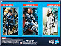 Dum Dum Dugan / Nick Fury Jr. / Sharon Carter from Marvel Legends - Infinite Series - Multi-Packs manufactured by Hasbro [Back]