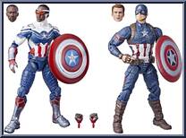Captain America: Sam Wilson / Steve Rogers from Marvel Legends - Infinite Series - Multi-Packs manufactured by Hasbro [Loose]