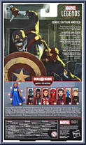 Zombie Captain America from Marvel Legends - Infinite Series - Watcher Series manufactured by Hasbro [Back]