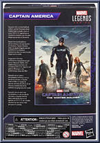 Captain America from Marvel Legends - Infinity Saga - Captain America - Winter Soldier manufactured by Hasbro [Back]