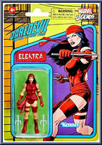 Elektra from Marvel Legends - Retro - Basic Series manufactured by Hasbro [Front]
