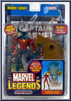 Captain Marvel (Genis-Vell) from Marvel Legends - Series 15 - Modok Series manufactured by Toy Biz [Front]