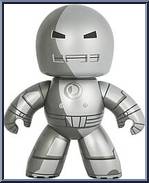 Iron Man (Silver) from Marvel Mighty Muggs - Series 5 manufactured by Hasbro [Loose]