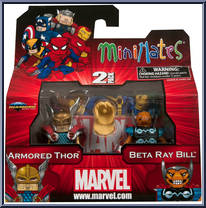Thor (Armored) / Beta Ray Bill from Marvel Minimates - Wave 42 manufactured by Diamond Select [Front]