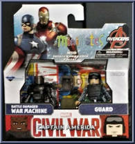 Battle Damaged War Machine / Guard from Marvel Minimates - Wave 66 - Civil War manufactured by Diamond Select [Front]