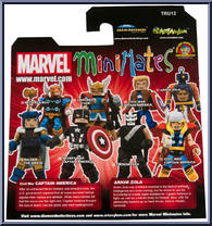 Secret War Captain America / Crossbones from Marvel Minimates - Toys R Us 2-Packs - Wave 12 manufactured by Diamond Select [Back]