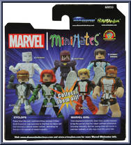 Beast / Angel from Marvel Minimates - Wave 59 - All New X-Men manufactured by Diamond Select [Back]
