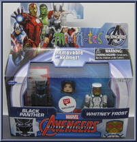 Black Panther / Whitney Frost from Marvel Minimates - Walgreens - Wave  8 manufactured by Diamond Select [Front]