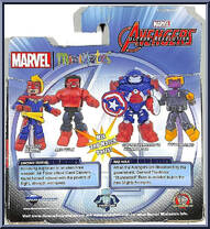 Captain Marvel / Red Hulk from Marvel Minimates - Walgreens - Wave  7 manufactured by Diamond Select [Back]