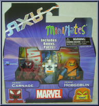 Heroic Carnage / Heroic Hobgoblin from Marvel Minimates - Wave 62 - Axis manufactured by Diamond Select [Front]