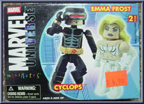 Cyclops / Emma Frost from Marvel Minimates - Wave 13 - Astonishing X-Men manufactured by Diamond Select [Front]