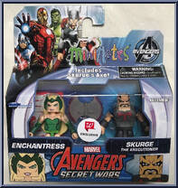 Enchantress / Skurge the Executioner from Marvel Minimates - Walgreens - Wave  9 manufactured by Diamond Select [Front]