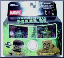 Hulk / Abomination from Marvel Minimates - Toys R Us 2-Packs - Wave  1 manufactured by Diamond Select [Front]