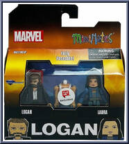 Logan / Laura from Marvel Minimates - Walgreens - Wave 13 manufactured by Diamond Select [Front]