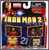 Mark IV Iron Man / Whiplash from Marvel Minimates - Wave 35 manufactured by Diamond Select [Front]
