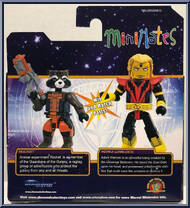Rocket / Adam Warlock from Marvel Minimates - Walgreens - Wave 10 manufactured by Diamond Select [Back]