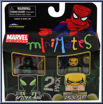 Shadowland Iron Fist / Big Time Spider-Man from Marvel Minimates - Toys R Us 2-Packs - Wave 10 manufactured by Diamond Select [Front]