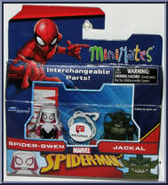 Spider-Gwen / Jackal from Marvel Minimates - Walgreens - Wave  8 manufactured by Diamond Select [Front]