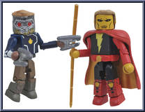 Star-Lord / Adam Warlock from Marvel Minimates - Wave 79 - Guardians of the Galaxy manufactured by Diamond Select [Loose]