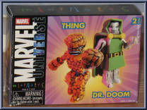 Thing / Doctor Doom from Marvel Minimates - Wave  5 manufactured by Diamond Select [Front]