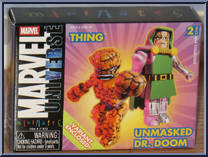 Thing / Dr. Doom (Unmasked) from Marvel Minimates - Wave  5 manufactured by Diamond Select [Front]