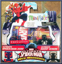 Ultimate Spider-Man 2099 / Ultimate Agent Venom from Marvel Minimates - Walgreens - Wave  1 manufactured by Diamond Select [Front]