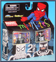 Web-Armor Spider-Man / Venom from Marvel Minimates - Toys R Us 2-Packs - Wave  3 manufactured by Diamond Select [Front]