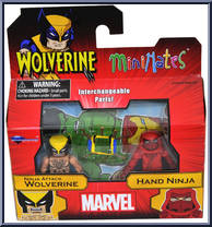 Ninja Attack Wolverine / Hand Ninja from Marvel Minimates - Wave 72 - Wolverine manufactured by Diamond Select [Front]