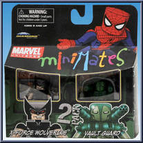 X-Force Wolverine / Vault Guard from Marvel Minimates - Toys R Us 2-Packs - Wave  4 manufactured by Diamond Select [Front]