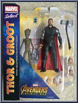 Thor & Groot from Marvel Select - Avengers - Infinity War manufactured by Diamond Select [Front]