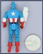 Captain America (Shield Launcher) from Marvel - Super Heroes - Series 1 manufactured by Toy Biz [Loose]