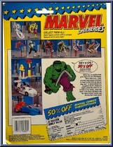 Incredible Hulk (Crushing Arm) from Marvel - Super Heroes - Series 1 manufactured by Toy Biz [Back]