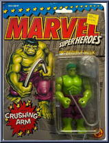 Incredible Hulk (Crushing Arm) from Marvel - Super Heroes - Series 1 manufactured by Toy Biz [Front]