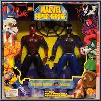 Spider-Man (Night Shadow) / Spider-Man (Spider-Sense) from Marvel - Super Heroes - 10" 2-Packs manufactured by Toy Biz [Front]
