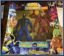 Spider-Man (Spider-Sense) / Carnage from Marvel - Super Heroes - 10" 2-Packs manufactured by Toy Biz [Front]