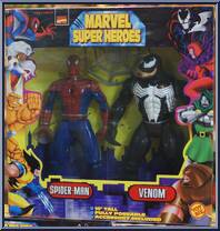 Spider-Man / Venom from Marvel - Super Heroes - 10" 2-Packs manufactured by Toy Biz [Front]