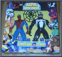 Spider-Man / Venom from Marvel - Super Heroes - 10" 2-Packs manufactured by Toy Biz [Front]