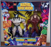 Wolverine / Sabretooth from Marvel - Super Heroes - 10" 2-Packs manufactured by Toy Biz [Front]